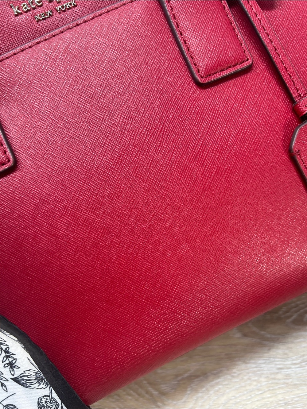 0797 Kate spade red saffiano leather satchel bag 269890797 - Picture 10 of 15